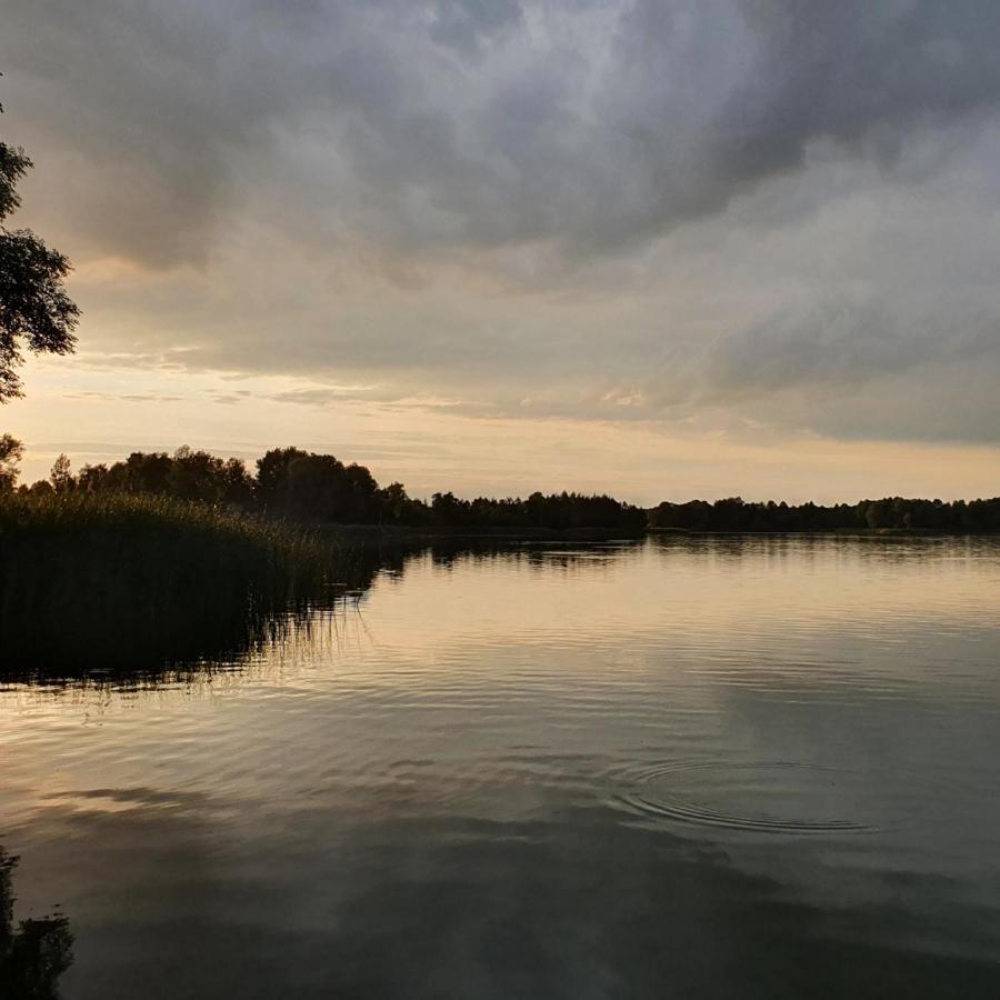 Domel letniskowy drewniany nad Jeziorem Strzeszowskim nowy Zewnętrze zdjęcie